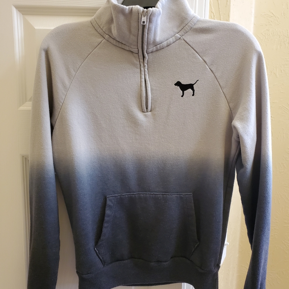 Victoria Secret PINK Quarter Zip Longsleeved Pullover Sweatshirt